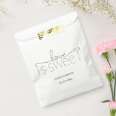 eenvoudig elegant script Liefde is zoete huwelijks Bedankzakje (Gezegeld)