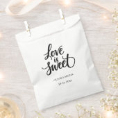 eenvoudig elegant script Liefde is zoete huwelijks Bedankzakje (Geknipt)