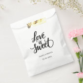 eenvoudig elegant script Liefde is zoete huwelijks Bedankzakje (Gezegeld)
