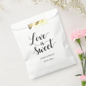 eenvoudig elegant script Liefde is zoete huwelijks Bedankzakje (Gezegeld)