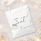 eenvoudig elegant script Liefde is zoete huwelijks Bedankzakje (Geknipt)