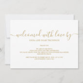 Eenvoudig Elegant Script Love Baby Photo Birth Aankondiging (Achterkant)