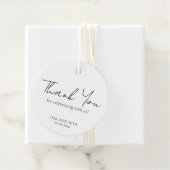 Eenvoudig Elegant Script Minimalist Classic Weddin Bedankjes Labels (In situ)