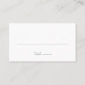 Eenvoudig Elegant Script Minimalist Classic Weddin Plaatskaartje (Voorkant)