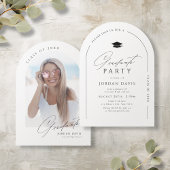 Eenvoudig Elegant Script Modern Arch Afstuderen Kaart