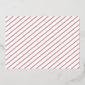 Eenvoudig Elegant Script Modern Kerstfeest Folie Uitnodiging (Achterkant)