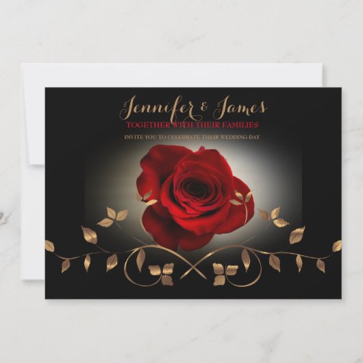 Eenvoudig Elegant Script | Moderne bruiloft uitnod Kaart (Voorkant)