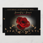 Eenvoudig Elegant Script | Moderne bruiloft uitnod Kaart (Voorkant / Achterkant)