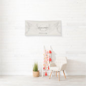 Eenvoudig Elegant Script Neutral Weduwen Welkom Spandoek (Insitu)