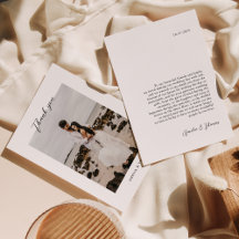 Eenvoudig Elegant Script Photo Wedding