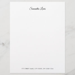 Eenvoudig Elegant Script Professioneel  Briefhoofd