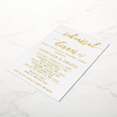 Eenvoudig Elegant Script Rehearsal Dinner Folie Uitnodiging (Gedraaid)
