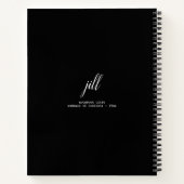 Eenvoudig Elegant script, speciaal aangepast spira Notitieboek (Achterkant)