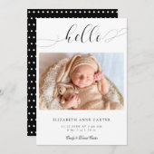 Eenvoudig Elegant Script Swash minimalistisch Mode Aankondiging (Voorkant / Achterkant)