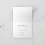 Eenvoudig Elegant Script Trouw Dank Je Foto Bedankkaart (Binnen)