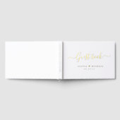 Eenvoudig elegant script trouwgastenboek gastenboek (Volledig)