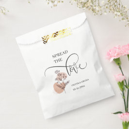 eenvoudig elegant script Verspreid de gunst van de Bedankzakje