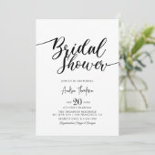 Eenvoudig Elegant Script-Vrijgezellenfeest Kaart (Staand voorkant)