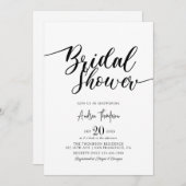 Eenvoudig Elegant Script-Vrijgezellenfeest Kaart (Voorkant / Achterkant)