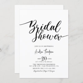 Eenvoudig Elegant Script-Vrijgezellenfeest Kaart