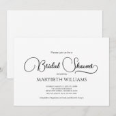 Eenvoudig Elegant Script-Vrijgezellenfeest Kaart (Voorkant / Achterkant)