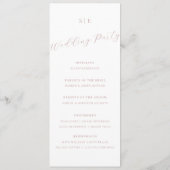 Eenvoudig elegant scriptprogramma menu (Achterkant)