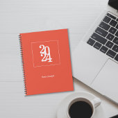 Eenvoudig Elegant Sinaasappel Weekly Maandelijks Planner