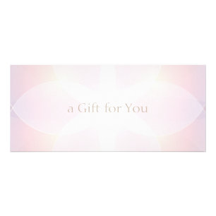 Eenvoudig Elegant Soft Pink Cadeaubon Reclamekaart