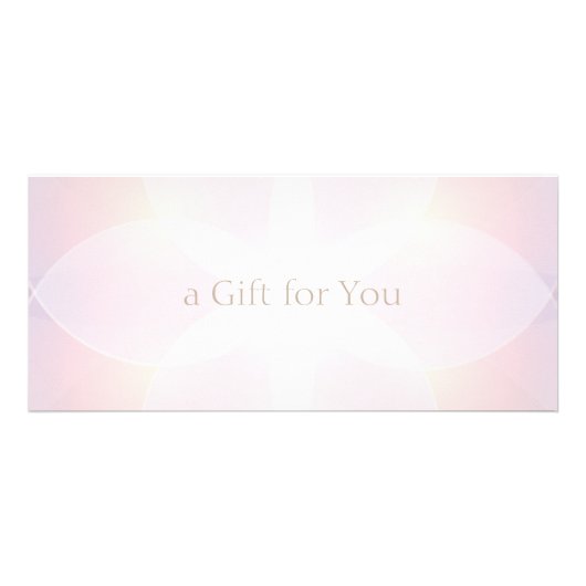 Eenvoudig Elegant Soft Pink Cadeaubon Reclamekaart (Voorkant)