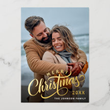 Eenvoudig Elegant Sparkle-kerstfoto Gold