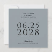 Eenvoudig Elegant Square Save the Date with Photo (Voorkant)