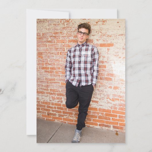 Eenvoudig Elegant Star, foto op achterzijde, Bar M Kaart (Achterkant)