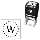 Eenvoudig Elegant Star Lijst Single Initiaal Monog Zelfinktende Stempel (In situ)