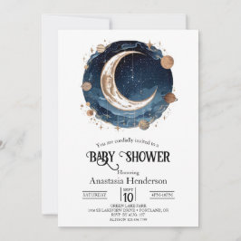 Eenvoudig Elegant Stars Baby shower Kaart