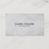 Eenvoudig Elegant Texture Grey Attorney for Law Visitekaartje (Voorkant)