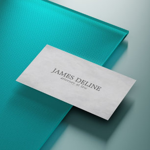 Eenvoudig Elegant Texture Grey Attorney for Law Visitekaartje