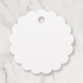 Eenvoudig elegant trouwdesign bedankjes labels (Achterkant)