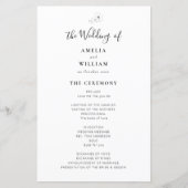 eenvoudig elegant trouwprogramma (Voorkant)