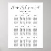 Eenvoudig elegant trouwzitje poster (Voorkant)