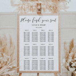 Eenvoudig elegant trouwzitje poster