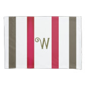 Eenvoudig elegant tweekleurig gepersonaliseerd Ini Kussensloop (Voorkant-Links)