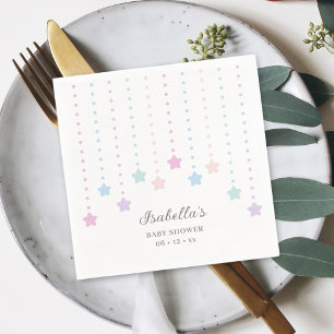 Eenvoudig Elegant Twinkle Little Stars Baby shower Servet