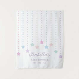 Eenvoudig Elegant Twinkle Little Stars Baby shower Wandkleed