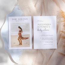 Eenvoudig Elegant Typografie Modern Foto Baby show