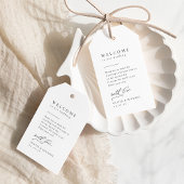 Eenvoudig Elegant Typografie Modern Wedding Favor  Cadeaulabel