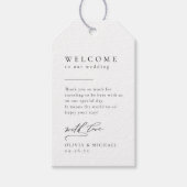 Eenvoudig Elegant Typografie Modern Wedding Favor  Cadeaulabel (Voorkant)