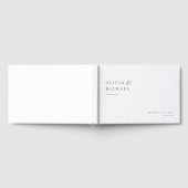 Eenvoudig Elegant Typografie Modern Wedding Gastenboek (Volledig)