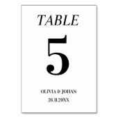 Eenvoudig Elegant Typografie Modern Wedding Kaart (Achterkant)