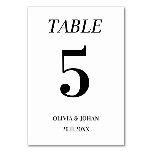 Eenvoudig Elegant Typografie Modern Wedding Kaart (Voorkant)