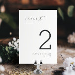 Eenvoudig Elegant Typografie Modern Wedding Kaart<br><div class="desc">Elegant zwart-wit minimalistisch typografisch ontwerp met stijlvol script en tijdloze serif font,  eenvoudig en schoon. Geweldige trouwtafel voor minimalistische bruiloft,  moderne bruiloft en klassieke bruiloft. Bekijk alle overeenkomende stukken in collectie.</div>